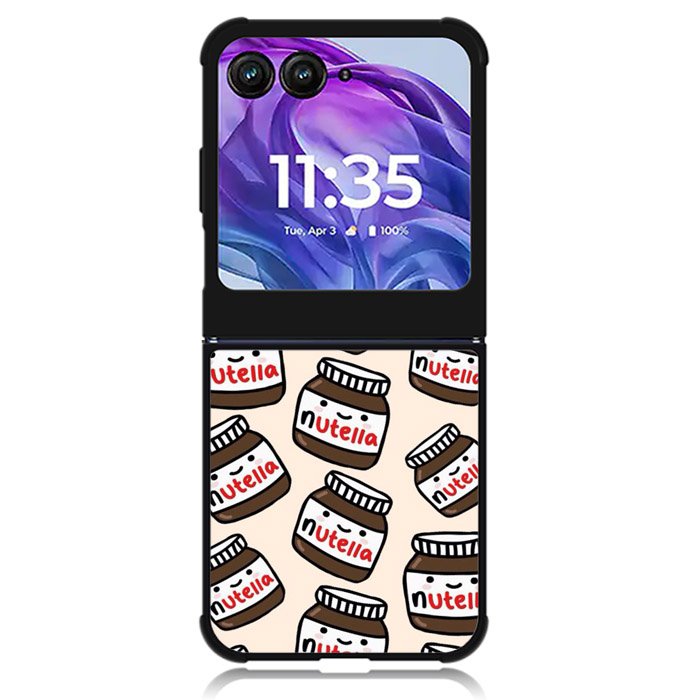 Nutella Pattern Motorola Moto Razr 2024 , Moto Razr 50 Case