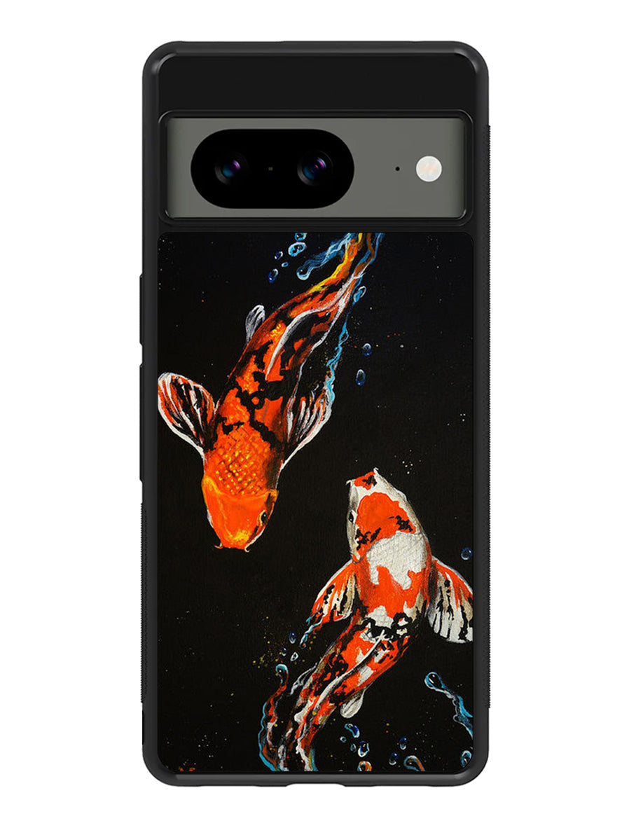 Koi Fish Watercolor Painting Google Pixel 8a Case
