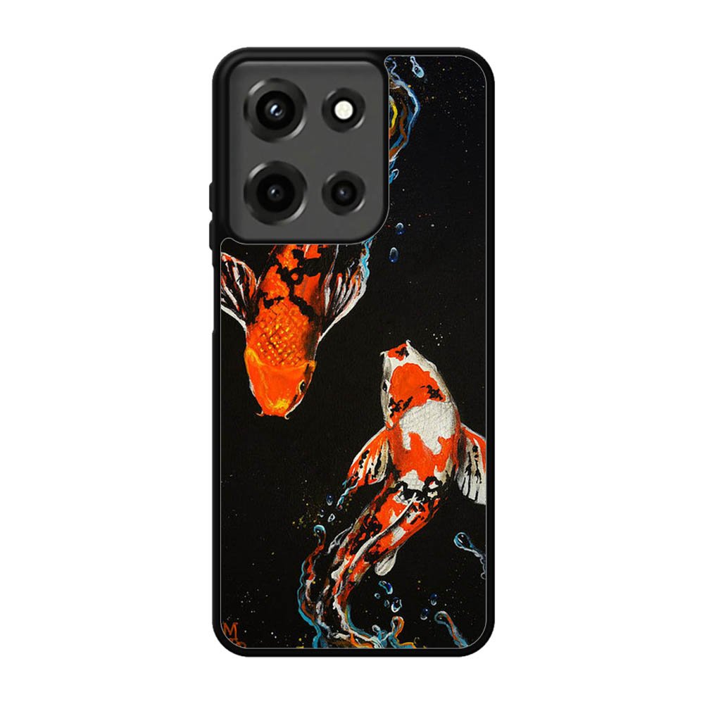Koi Fish Watercolor Painting Motorola Moto G 5G 2025 Case FE1085
