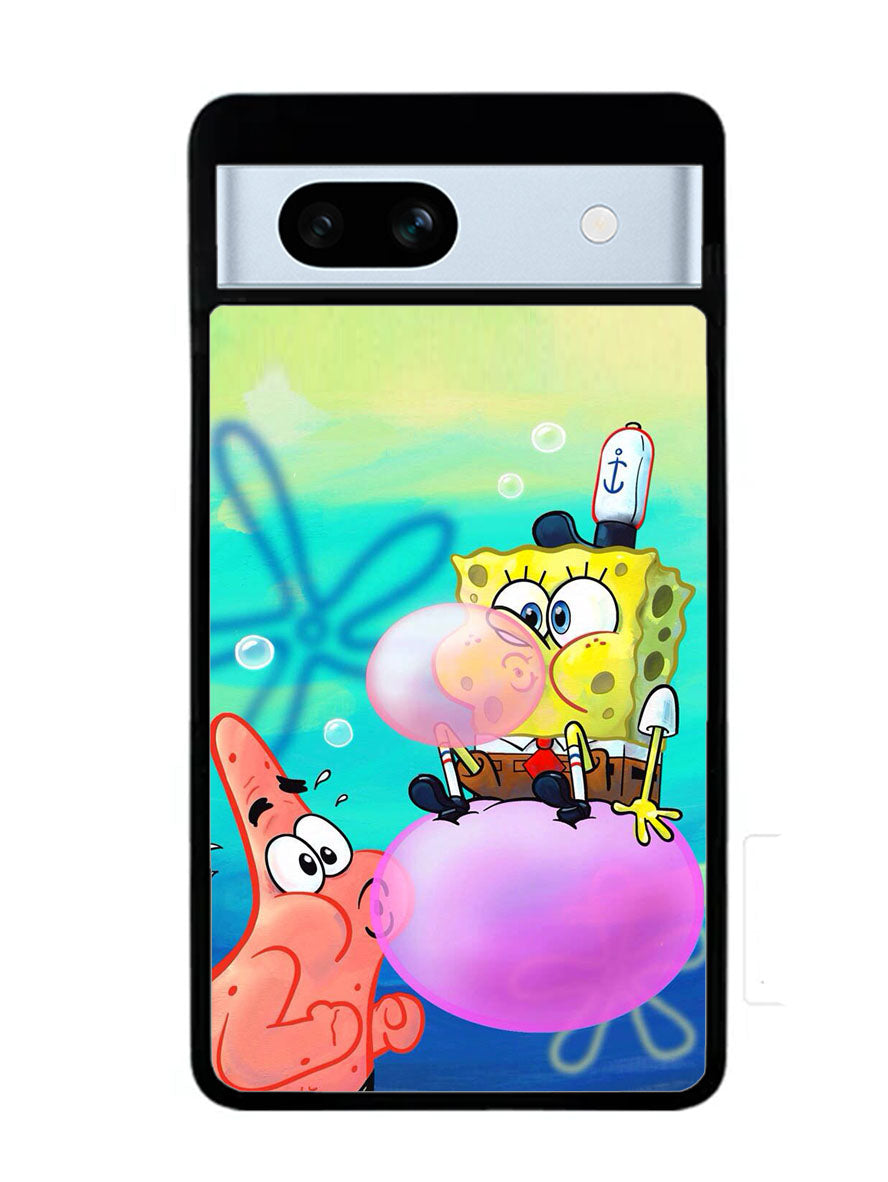 Spongebob X Patrick Bubble Gum Pain Google Pixel 7A Case