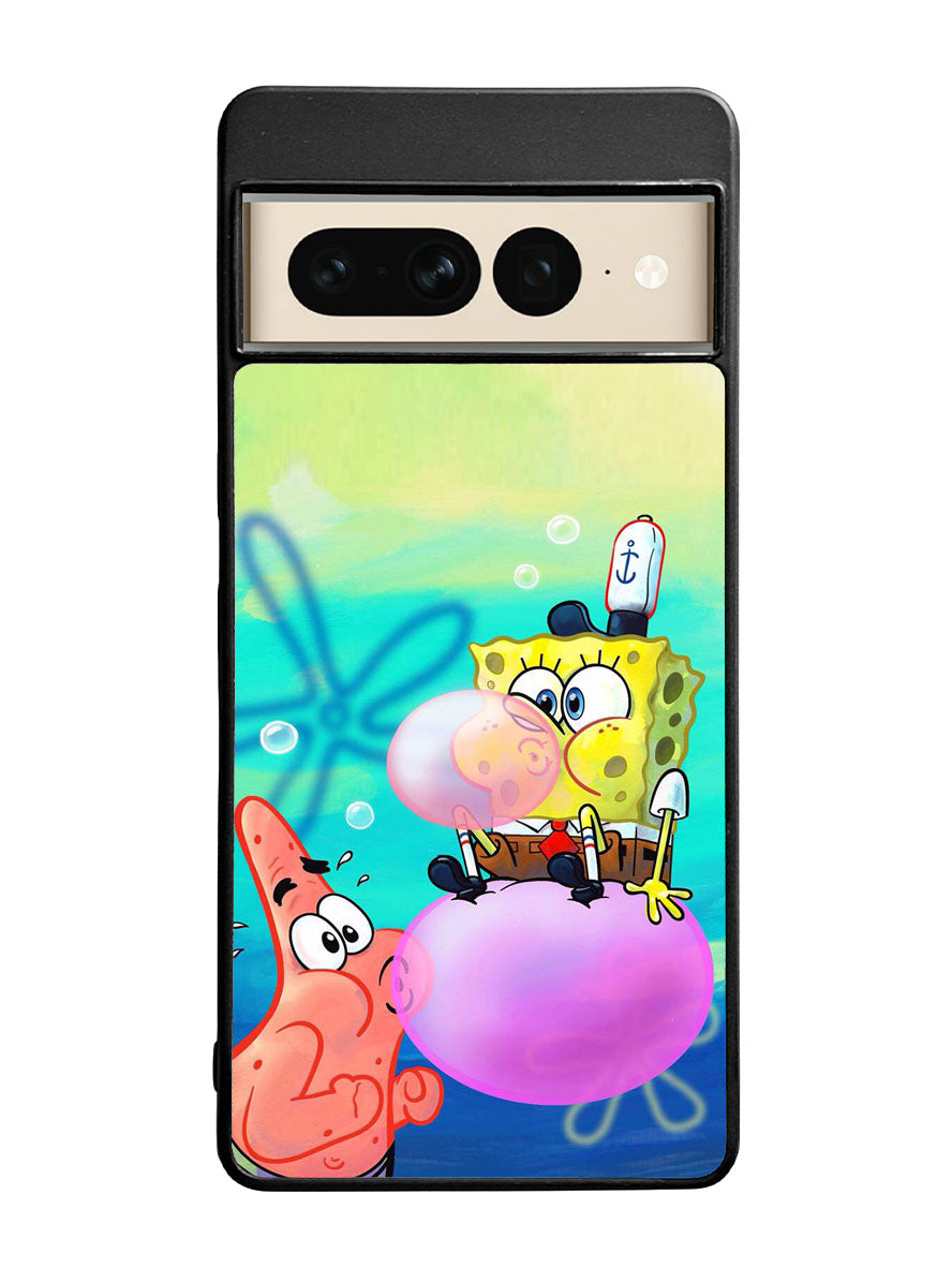 Spongebob X Patrick Bubble Gum Pain Google Pixel 7 Pro Case