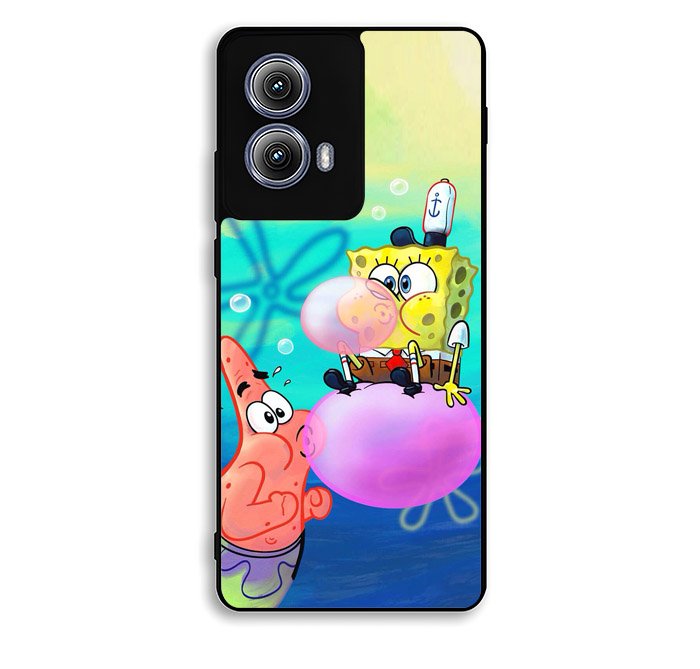 Spongebob X Patrick Bubble Gum Pain Motorola Moto Edge 2024 Case FE4427