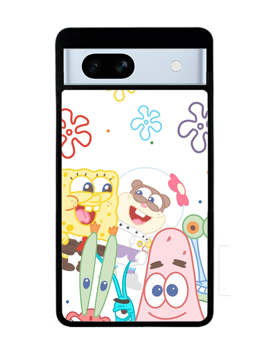 Spongebob Friends Happy Google Pixel 7A Case