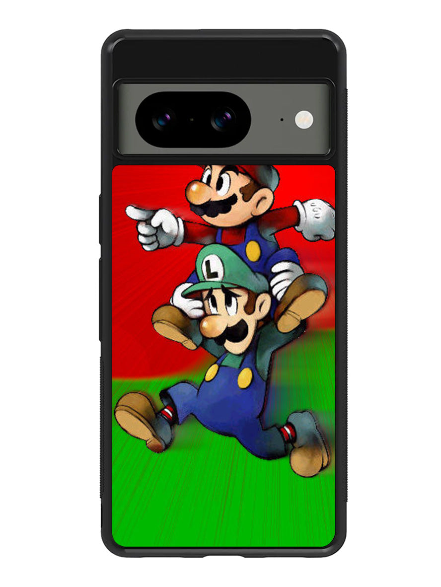 Luigi Mario Cute Cartoon Google Pixel 8a Case