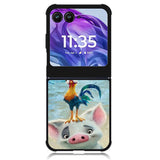Moana Pua Pig Heihei Beach Motorola Moto Razr 2024 , Moto Razr 50 Case