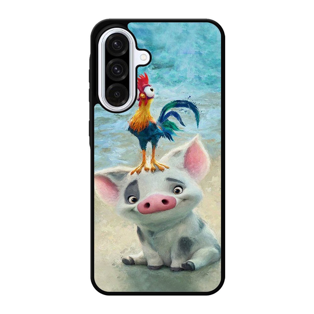 Moana Pua Pig Heihei Beach Samsung Galaxy A56 Case FE6794