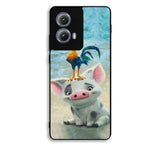 Moana Pua Pig Heihei Beach Motorola Moto Edge 2024 Case FE6794