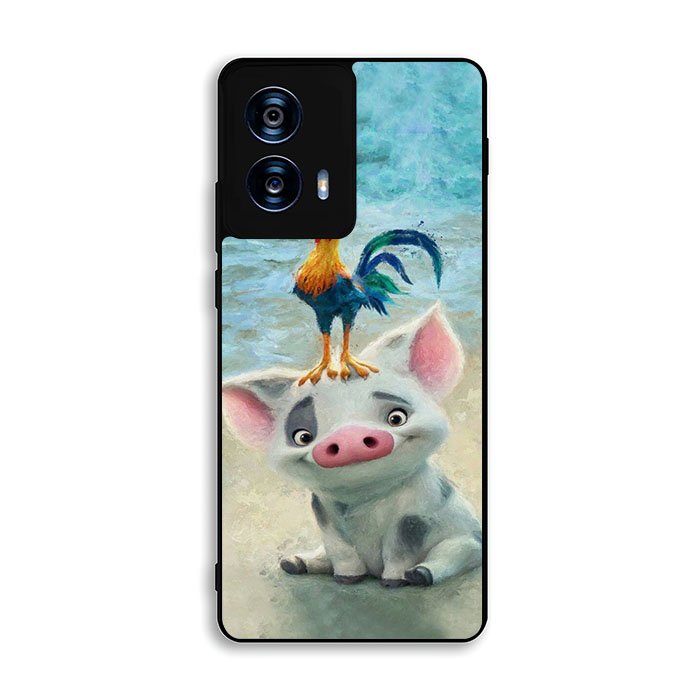 Moana Pua Pig Heihei Beach Motorola Moto G Power 5G 2024 Case FE2287