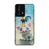 Moana Pua Pig Heihei Beach Motorola Moto G Power 5G 2024 Case FE7987