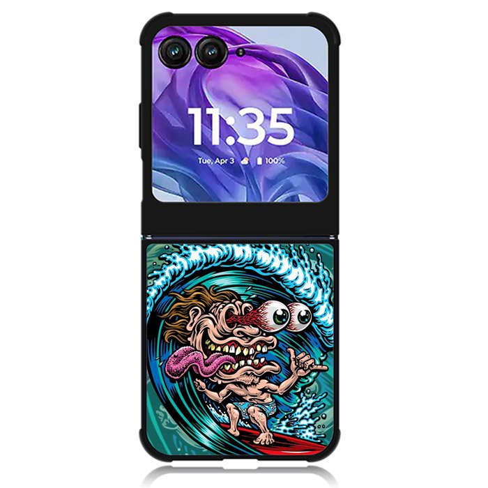 Skateboard Art Surfing Motorola Moto Razr 2024 , Moto Razr 50 Case