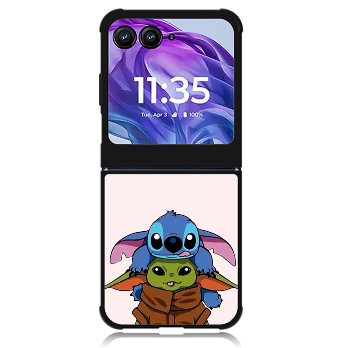 Baby Yoda and Stitch Motorola Moto Razr 2024 , Moto Razr 50 Case