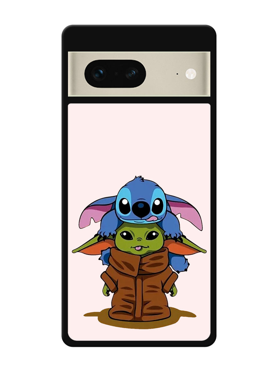 Baby Yoda and Stitch Google Pixel 7 Case