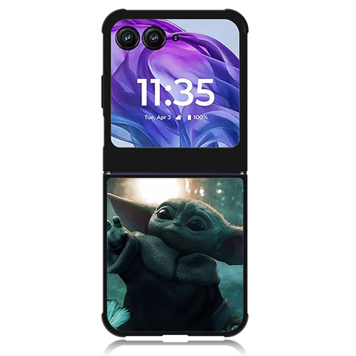 Baby Yoda In The Forest Love Butterfly Motorola Moto Razr 2024 , Moto Razr 50 Case