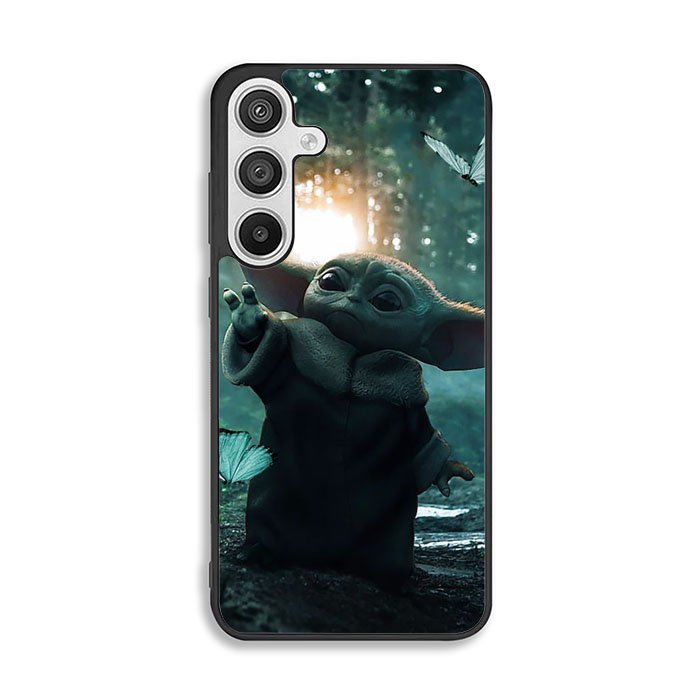Baby Yoda In The Forest Love Butterfly Samsung Galaxy A26 Case FE5237