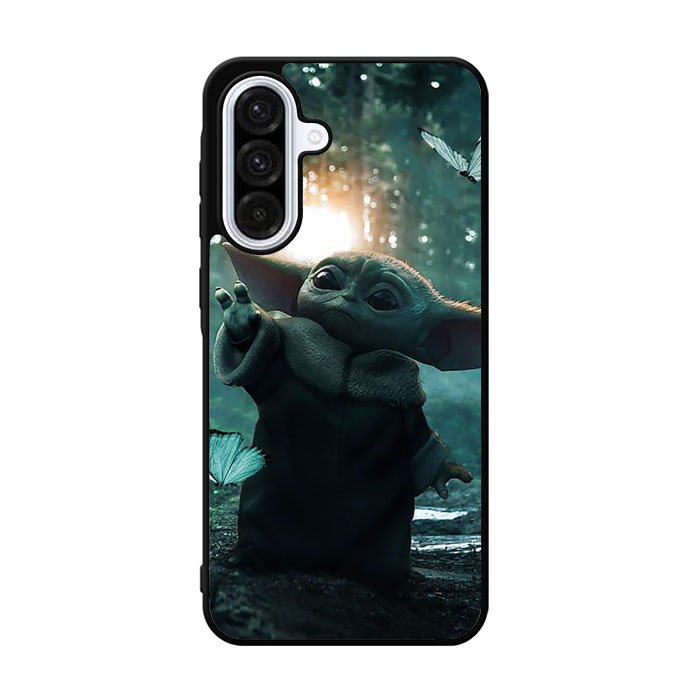 Baby Yoda In The Forest Love Butterfly Samsung Galaxy A36 Case FE6739
