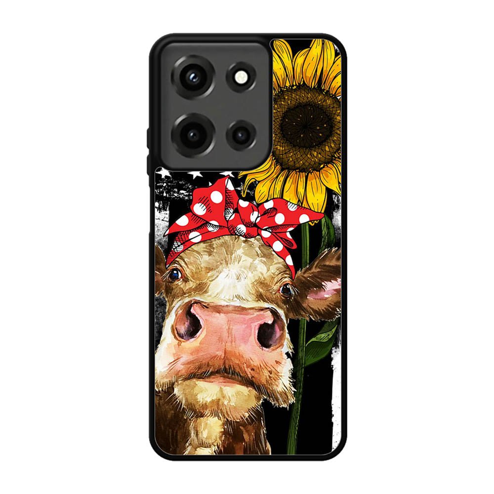 Cow With Tie SuNflower Motorola Moto G 5G 2025 Case FE4950