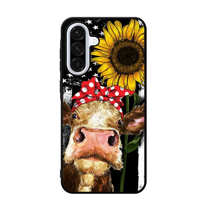 Cow With Tie SuNflower Samsung Galaxy A36 Case FE0369