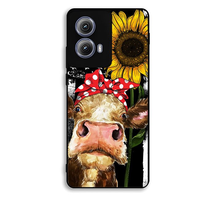 Cow With Tie SuNflower Motorola Moto Edge 2024 Case FE3770