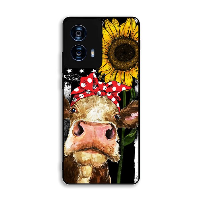 Cow With Tie SuNflower Motorola Moto G Power 5G 2024 Case FE0369