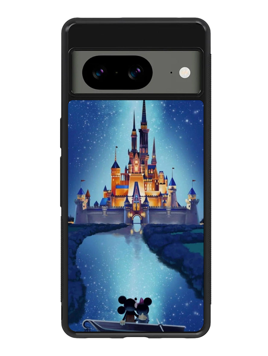 Mickey Minnie Cinderella Castle Google Pixel 8a Case