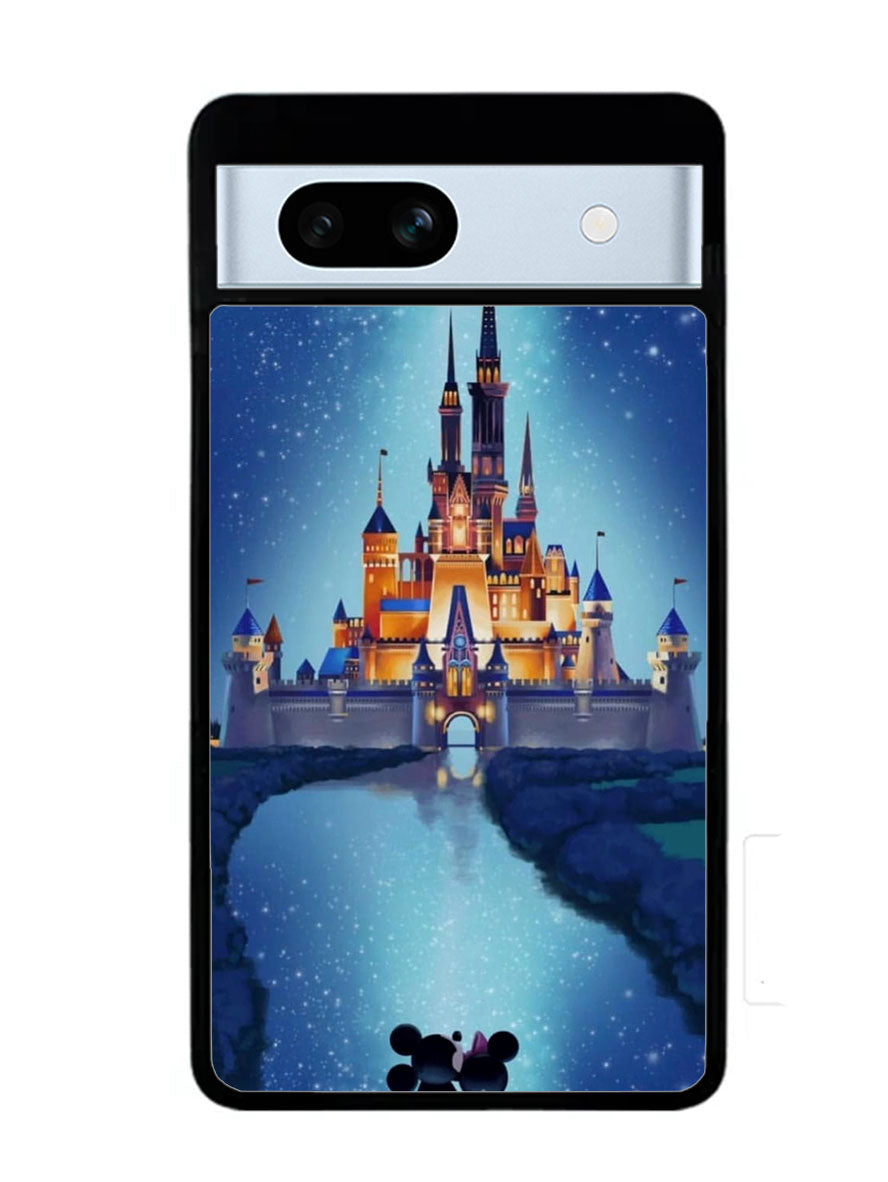 Mickey Minnie Cinderella Castle Google Pixel 7A Case
