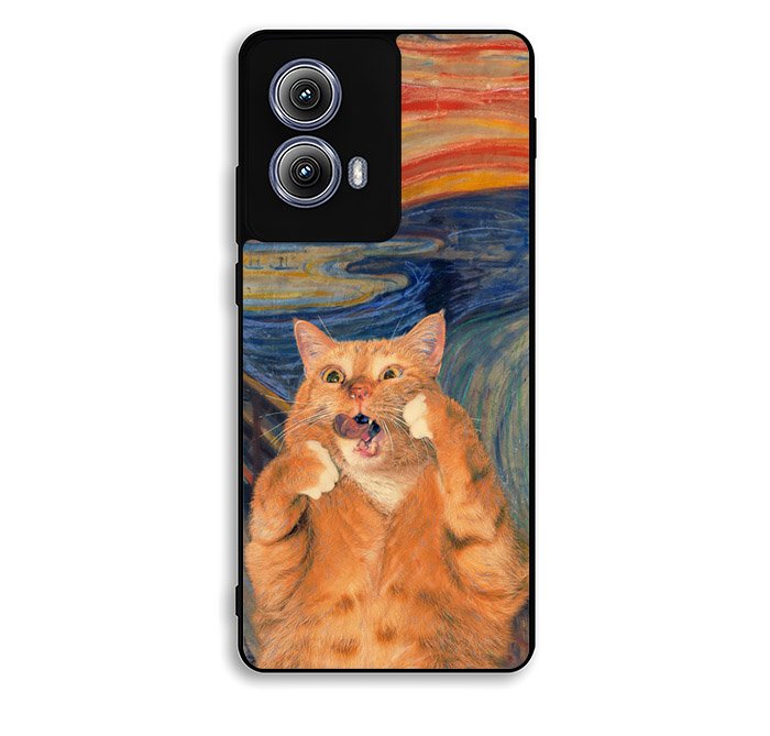 Cat The Scream Motorola Moto Edge 2024 Case FE0103