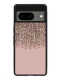 Pink Rose Gold Bronze Glitter Google Pixel 8a Case