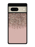 Pink Rose Gold Bronze Glitter Google Pixel 7 Case