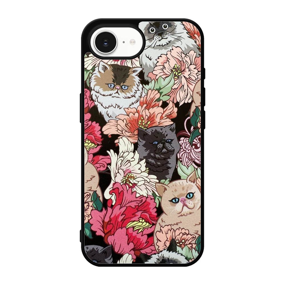 cat flower iPhone 17e Case FE0138