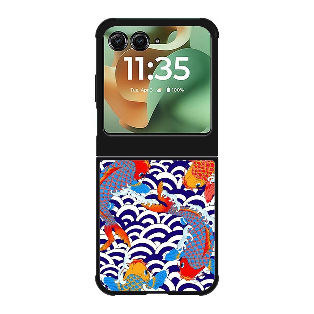 koi japanese Motorola Moto RAZR 2025 Case FE0390