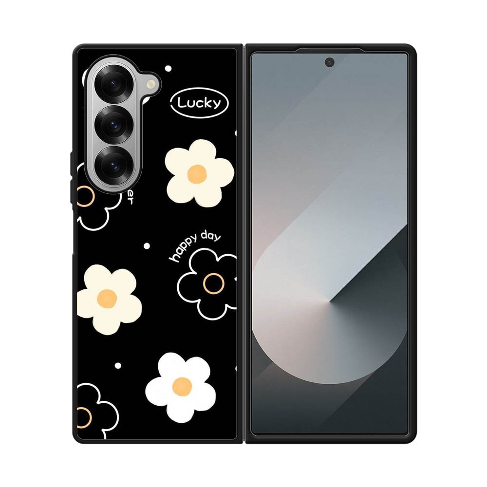 Flower black white FE0064 Samsung Galaxy Fold 7 5G Case