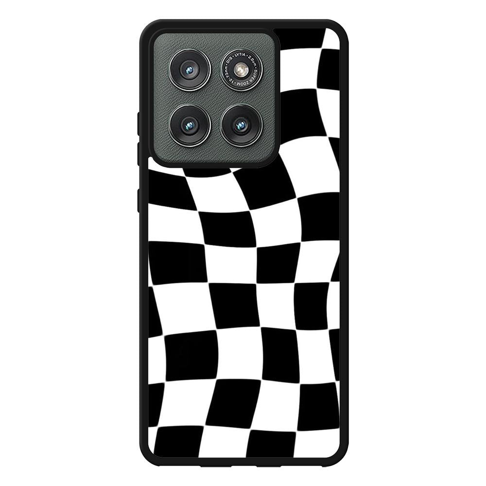 Retangel black white Motorola Moto Edge 2025 Case FE0536