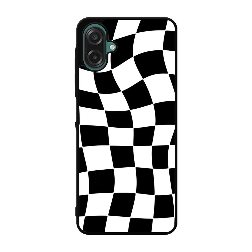 Retangel black white Samsung Galaxy A07 Case FE0536