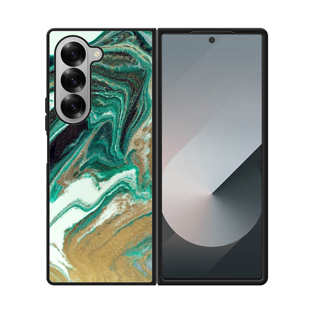 Marble green Samsung Galaxy Z Fold 7 5G Case FE0421