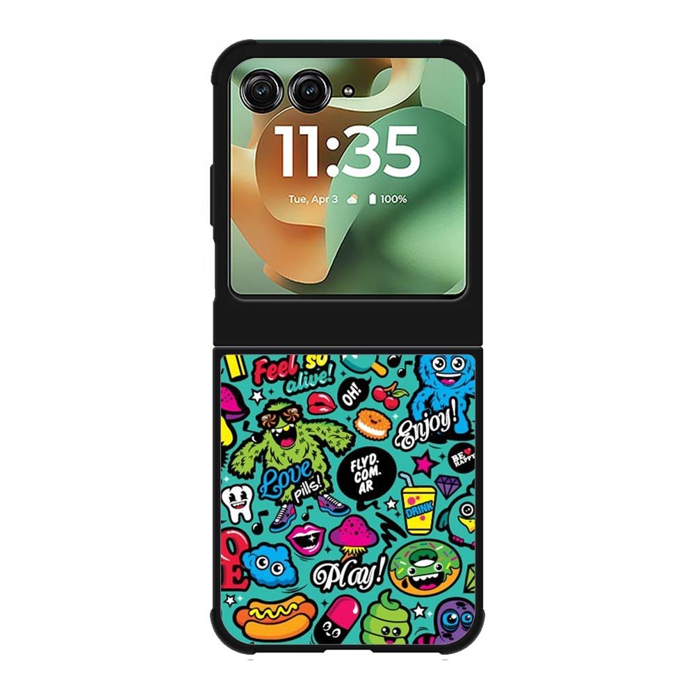 Enjoy music doodle Motorola Moto RAZR 2025 Case FE0241