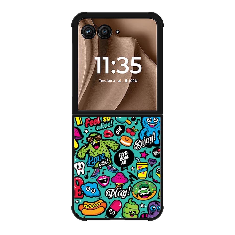 Enjoy music doodle Motorola Moto RAZR Plus 2025 Case FE0241