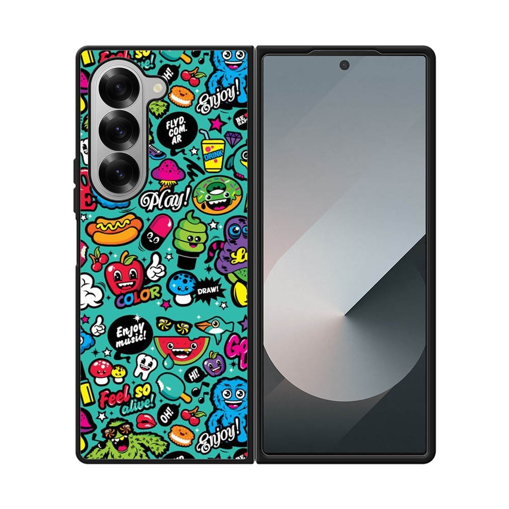 Enjoy music doodle Samsung Galaxy Z Fold 7 5G Case FE0241