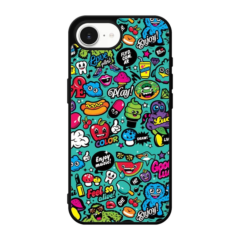 Enjoy music doodle iPhone 17e Case FE0241