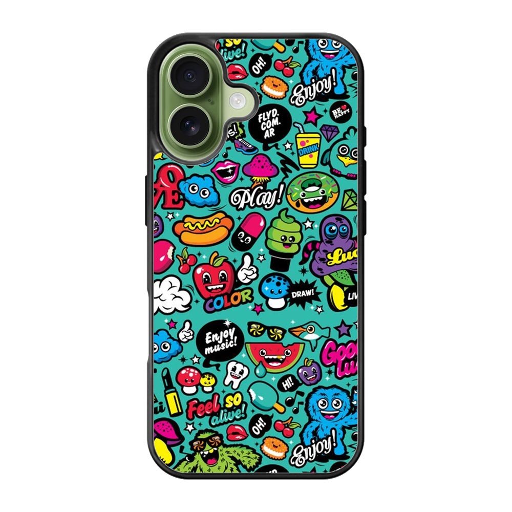 Enjoy music doodle iPhone 17 Case FE0241