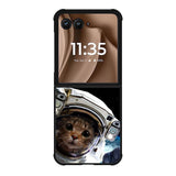 Cat astronaut Motorola Moto RAZR Plus 2025 Case FE0132
