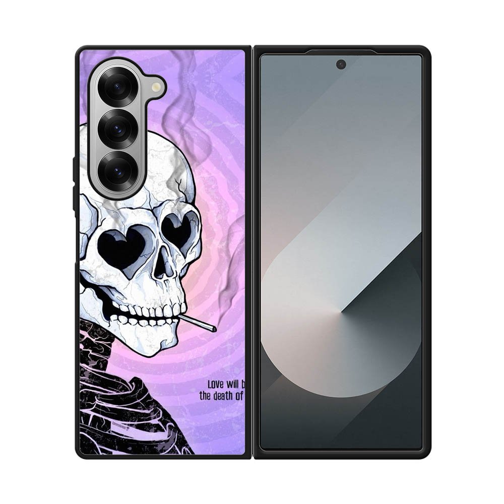 A skull falls in love Samsung Galaxy Z Fold 7 5G Case FE0002