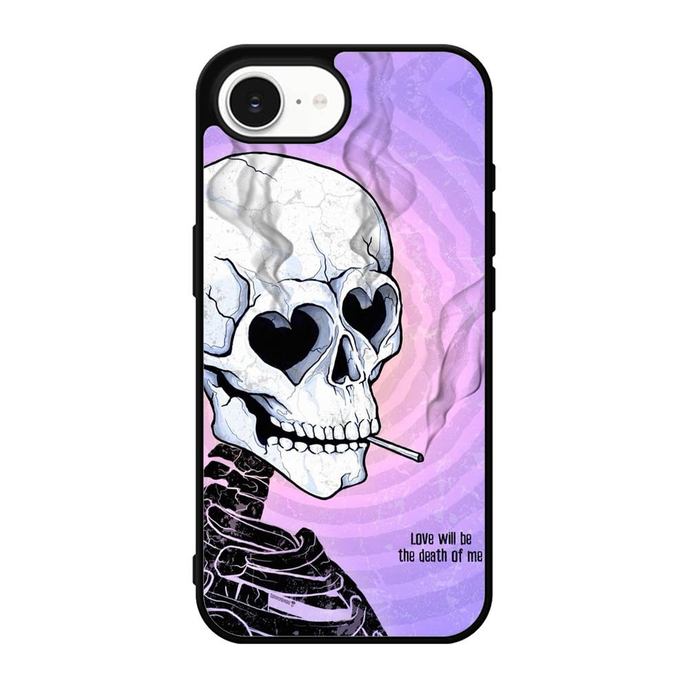 A skull falls in love iPhone 17e Case FE0002