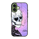 A skull falls in love iPhone 17 Case FE0002