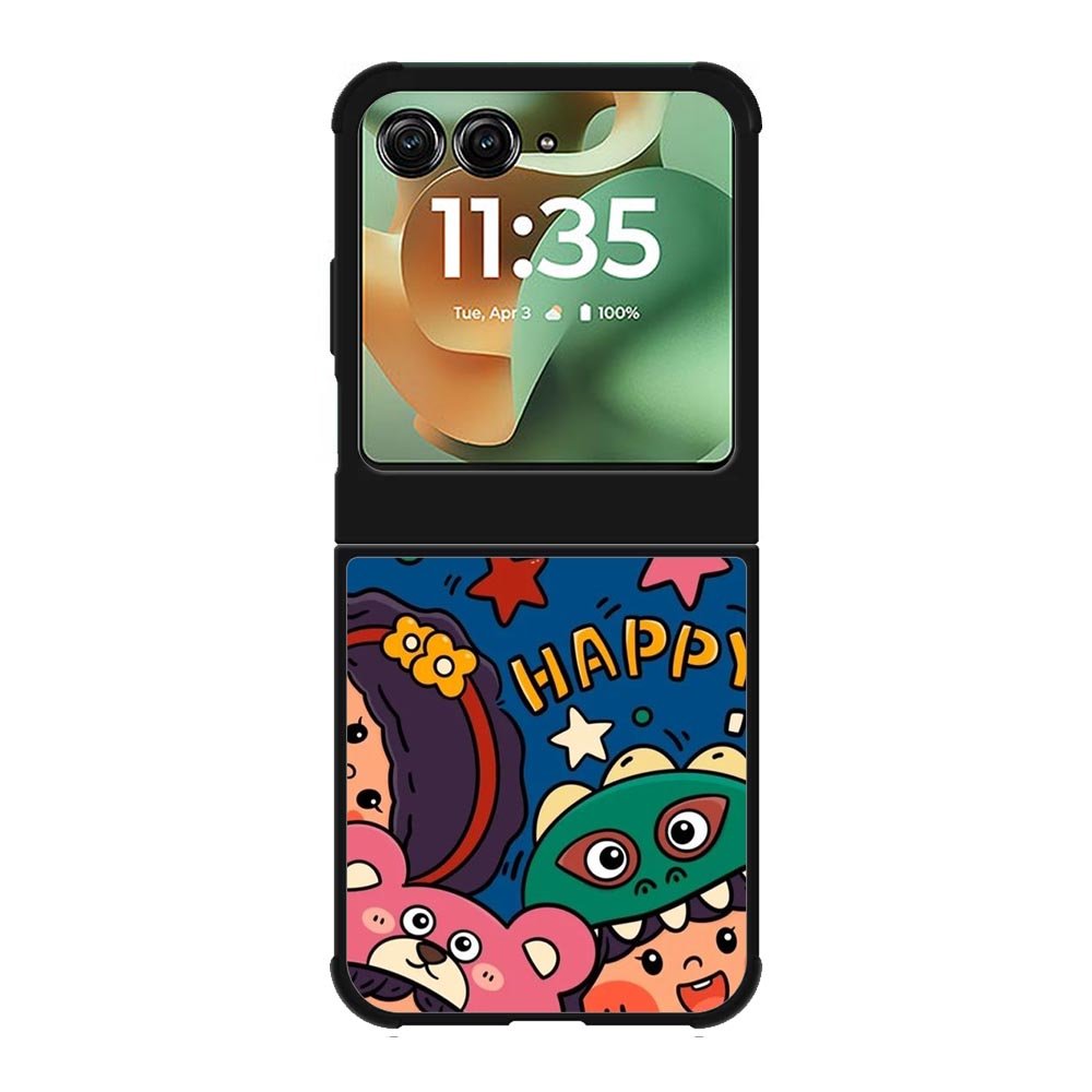 Happy face Motorola Moto RAZR 2025 Case FE0337