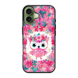 Cute Pink Floral Owl iPhone 17 Case FE0195