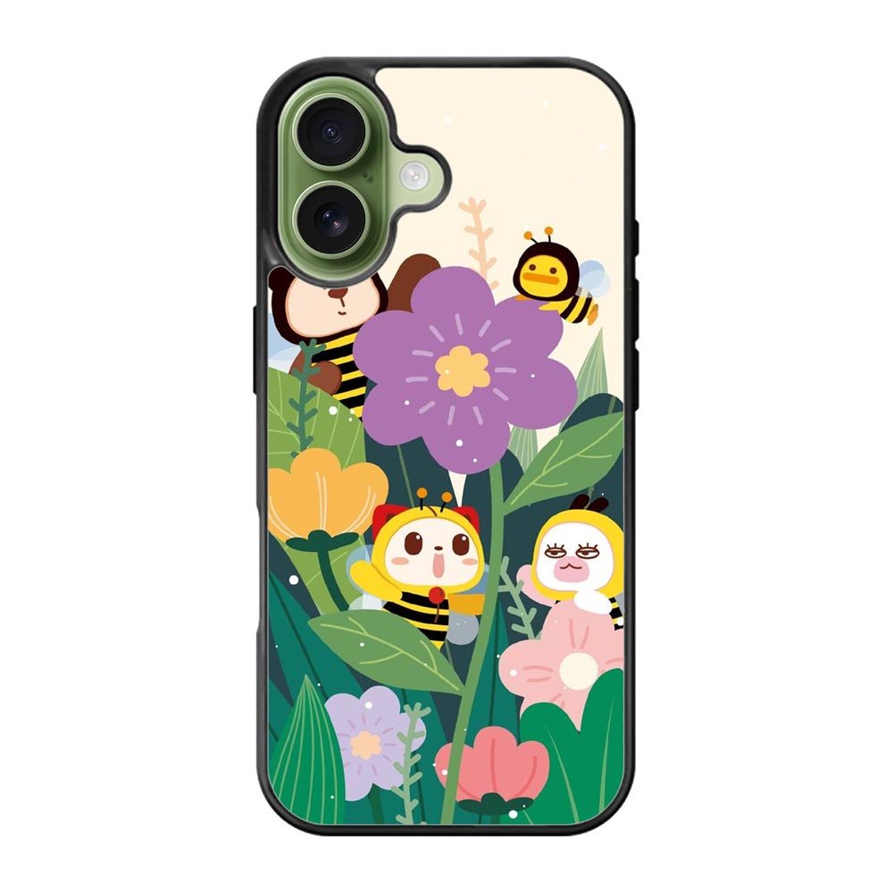 Bee animals flower iPhone 17 Case FE0094