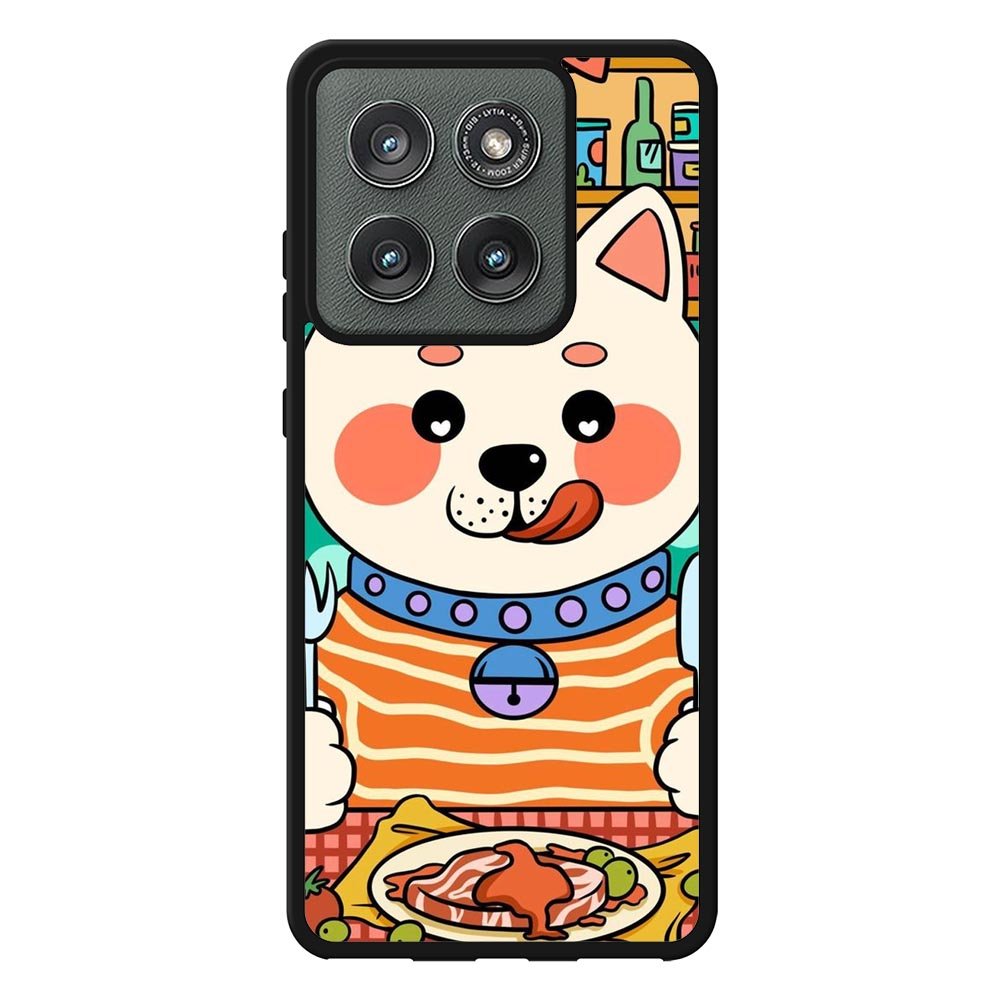 dogs eat meat Motorola Moto Edge 2025 Case FE0211