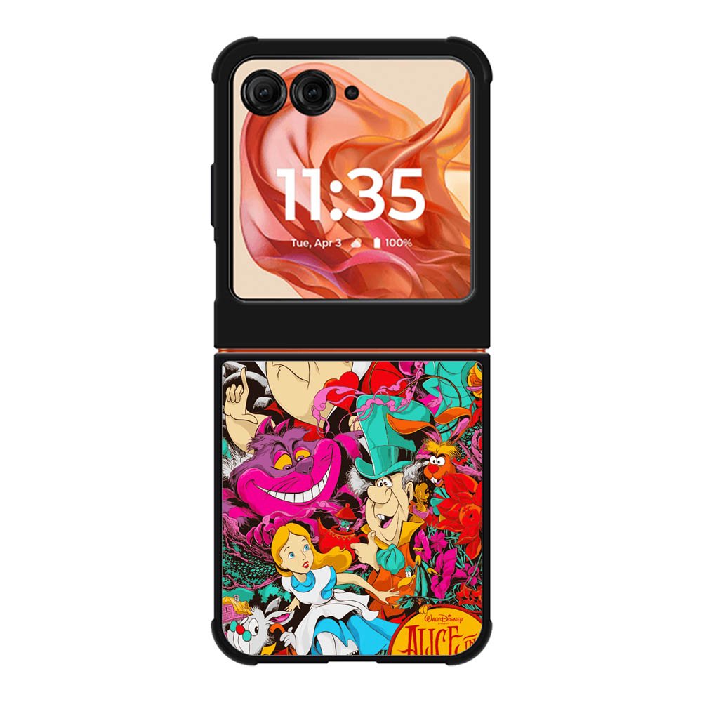 Alice In Wonderland Illustration Design  Motorola Moto Razr 2025/2024 , Moto Razr 60/50 Case BC2786