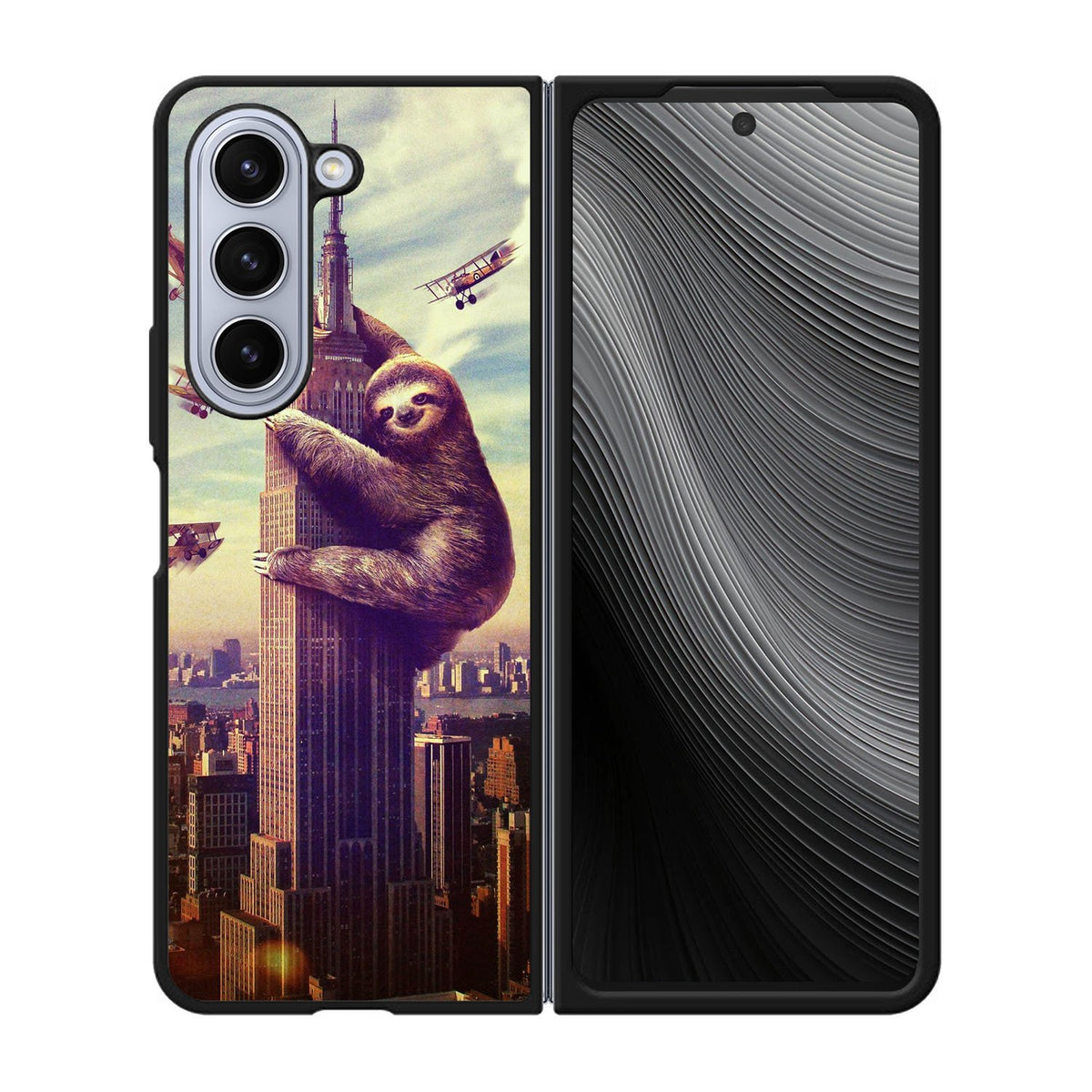 cool sloth wallpaper Case Samsung Galaxy z Fold 5 5G BC2776