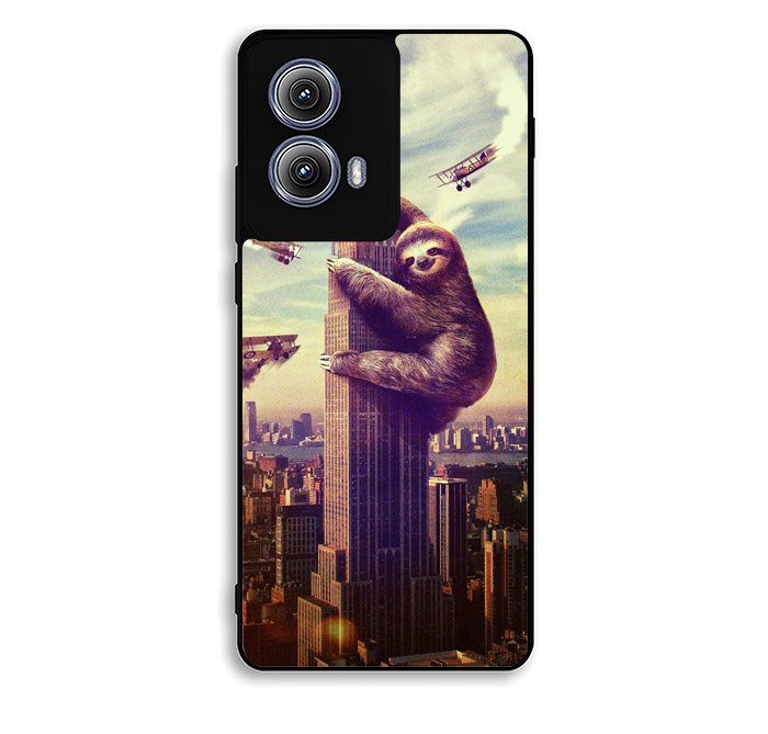 cool sloth wallpaper Motorola Moto Edge 2024 Case BC2776
